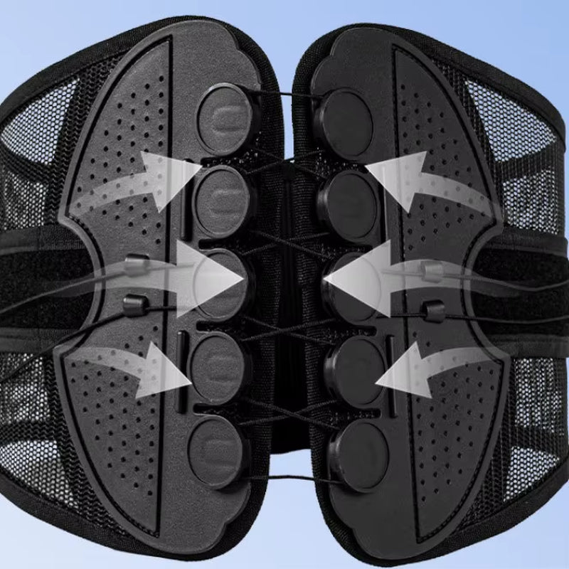 Lumbar Intervertebral Disc Support Compression Rope Support Waist Support Breathable Mesh Posture Corrector for Waist Protection